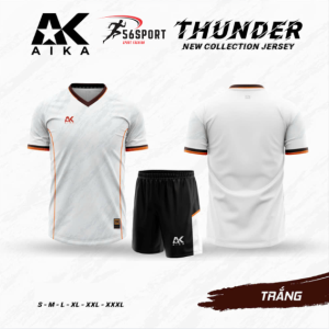 Bộ đá bóng AIKA Thunder- Màu trắng quần