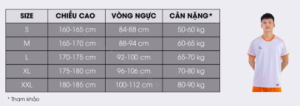 Cách chọn size áo đá banh chuẩn cho từng dáng người – Không lo chật hay rộng